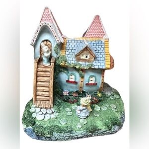 🆕  🐇Charming Eastern Bunny House Risen Cottage Figurine 🐇